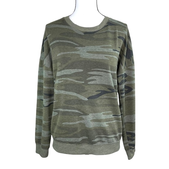 Zoe + Liv Green Camouflage Sweatshirt - Picture 2 of 6